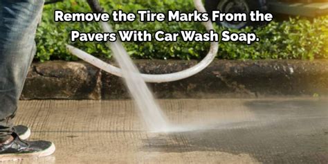 remove tire marks from pavers